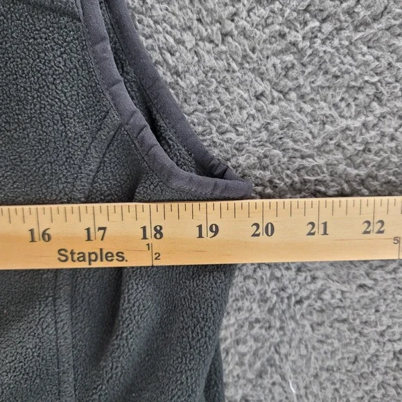 REI Polartec Vest Black Womens Large Fleece Full Zip Sweater Zip Pockets Casual - Picture 15 of 16